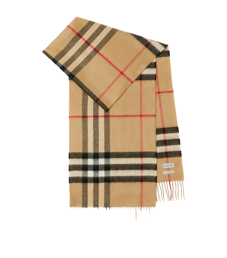 Cashmere Check Scarf